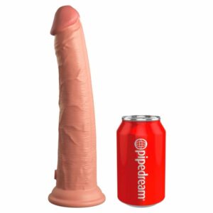 Naturdildo „10“ Dual Density Silicone Cock“ mit extra starkem Saugfuß