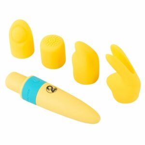 „Pocket Power Vibrator“ mit 4 Aufsätzen