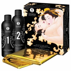 „Oriental Body Slide Erotic Massage Gel“ inkl. Massage-Unterlage