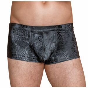 Pants in mattglänzender Schlangenhaut-Optik