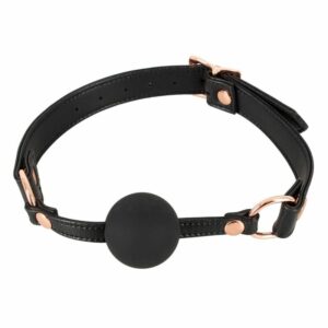 Knebel in edler Lederoptik mit Silikonball
