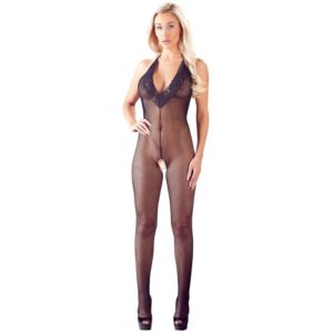 Catsuit ouvert aus grobem Netz