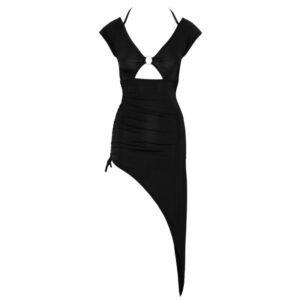 Kleid mit asymmetrischem Saum
