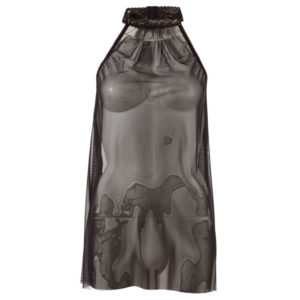 mit Spitzenkragen und Hakenverschluss