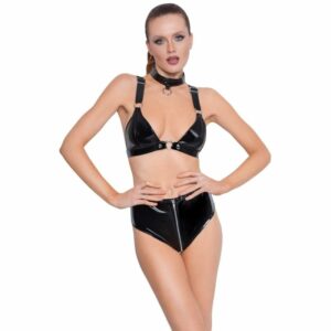 BH plus Slip aus Lack